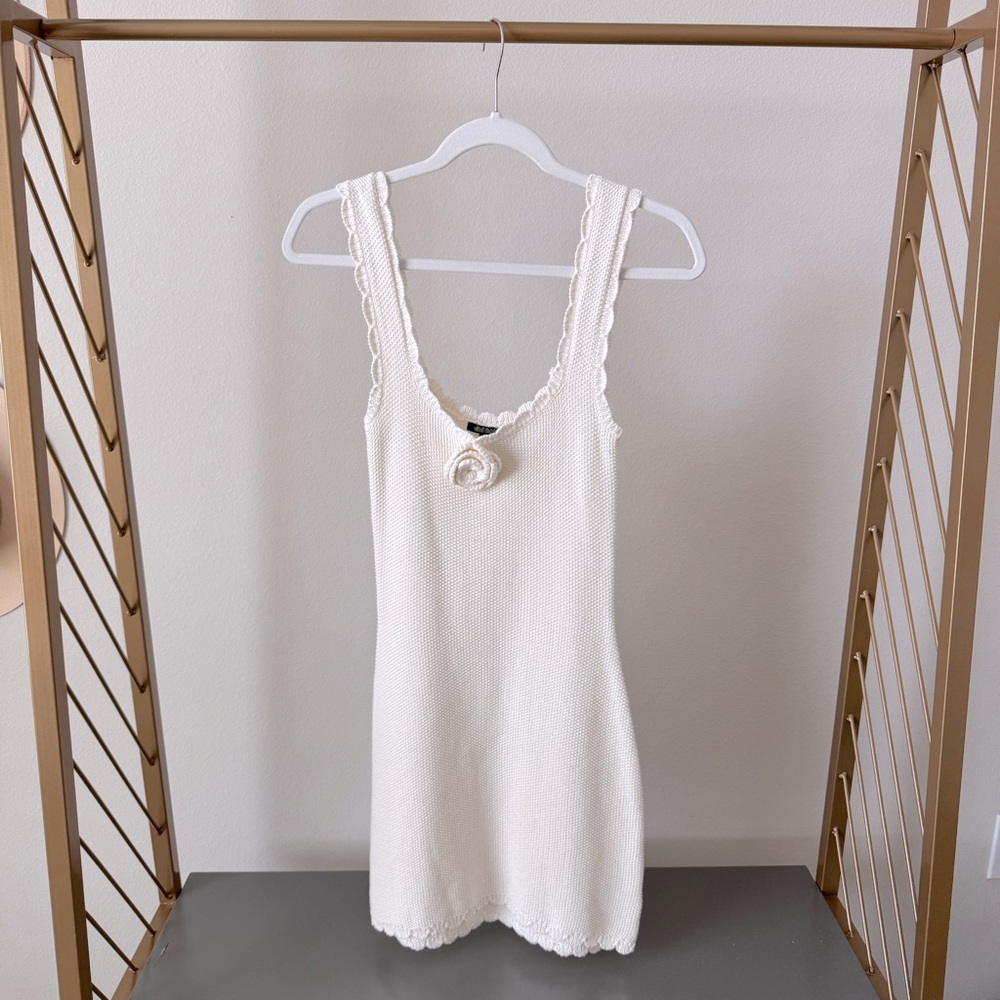WILD FABLE Rosette Mini Sweater Dress
